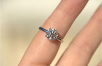 2.10CT Round Lab Diamond Engagement Ring